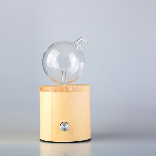 Geometry Cylinder Waterless Essential Oil Diffuser | Wood and Glass