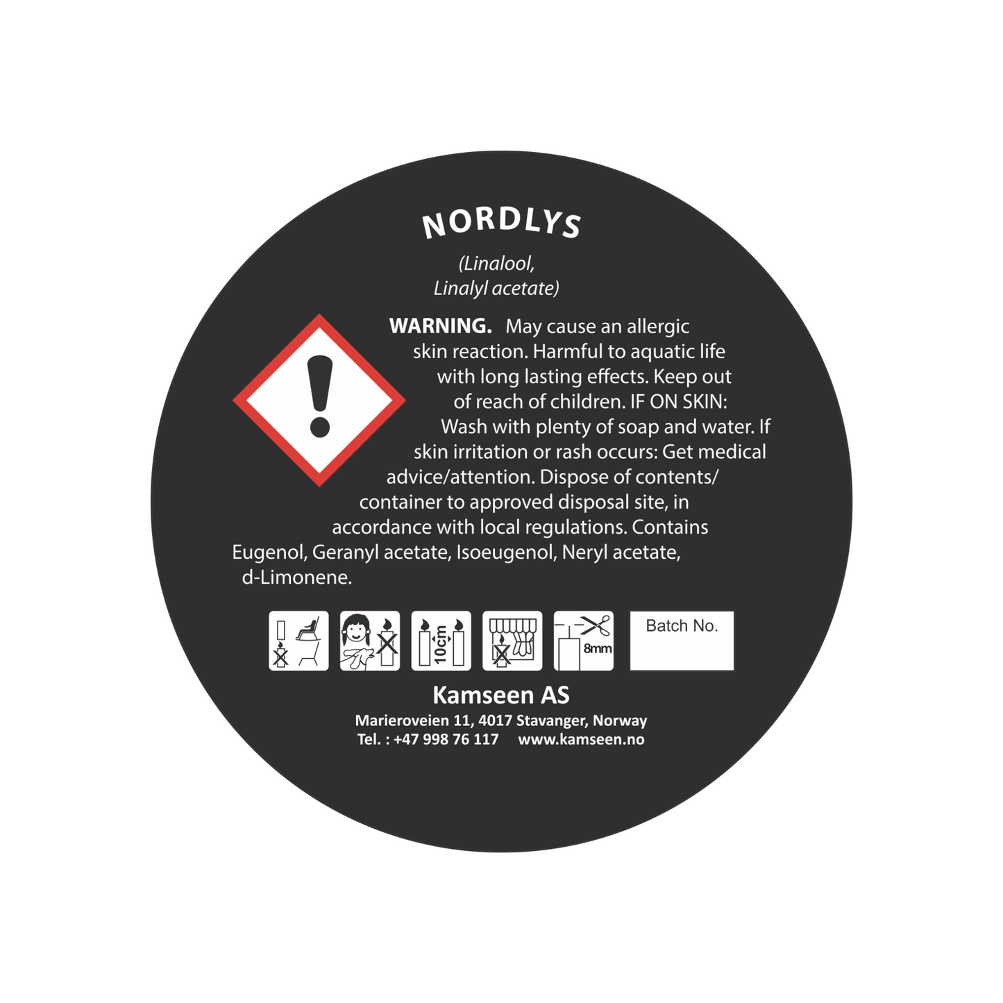 DUFTLYS NORDLYS- Begamot , Labdanum & Lær