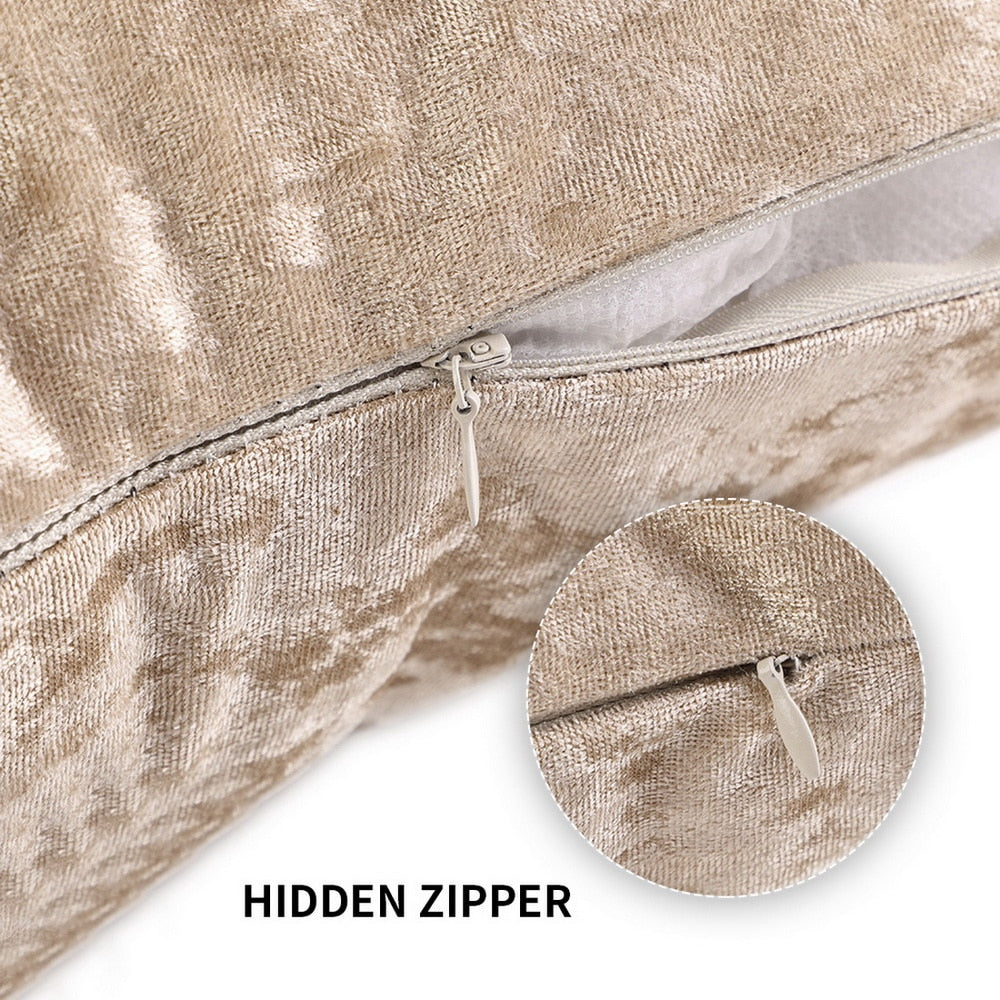 6 Colors Velvet Pillow Sofa Waist Throw