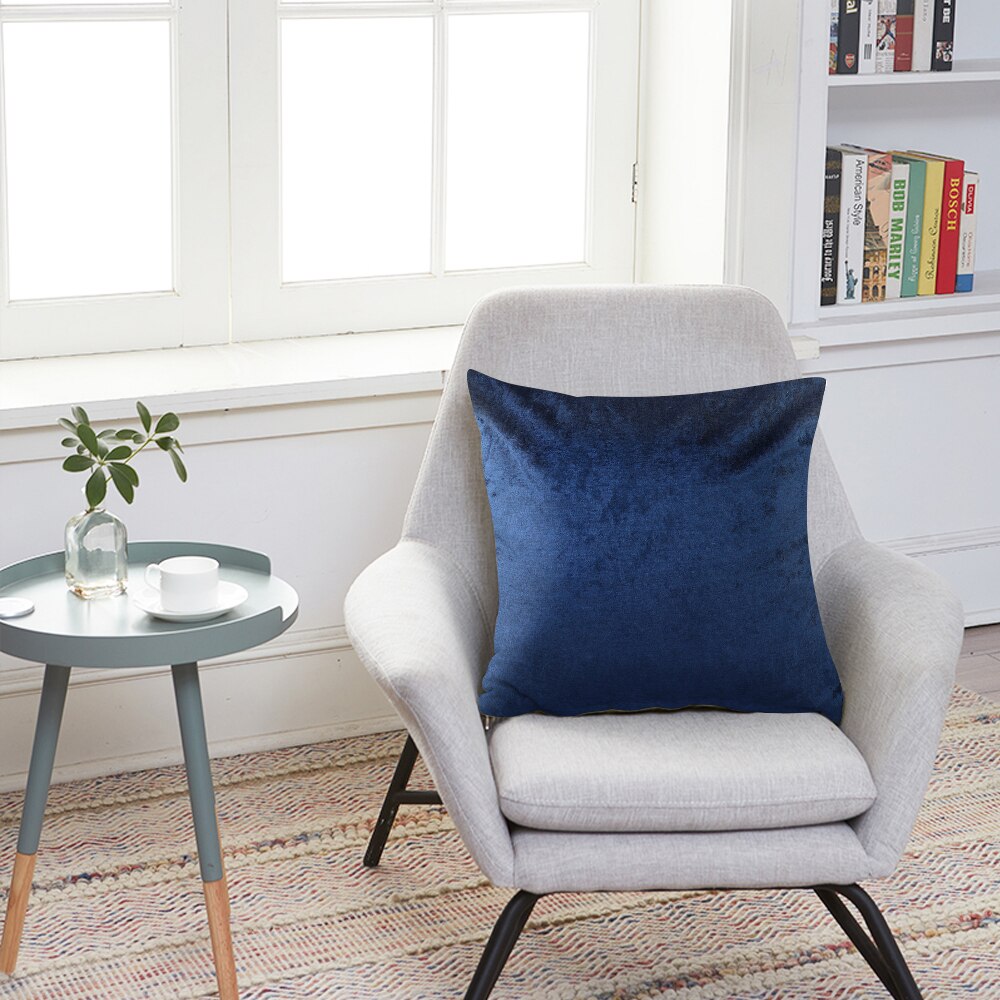 6 Colors Velvet Pillow Sofa Waist Throw