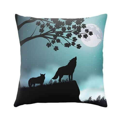 Dreams Pillow Cover Cute Cat Magical Moon