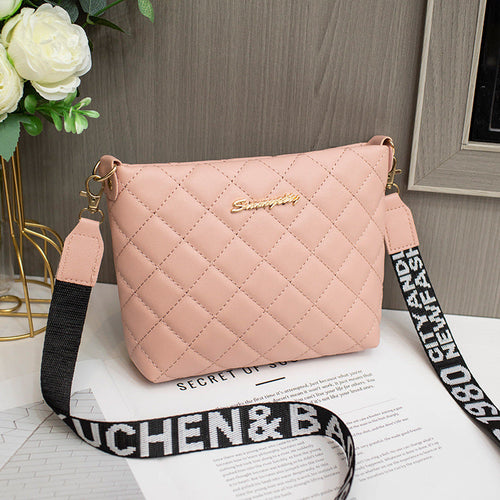 Small Messenger Bag For Women Trend Lingge Embroidery Female Shoulder