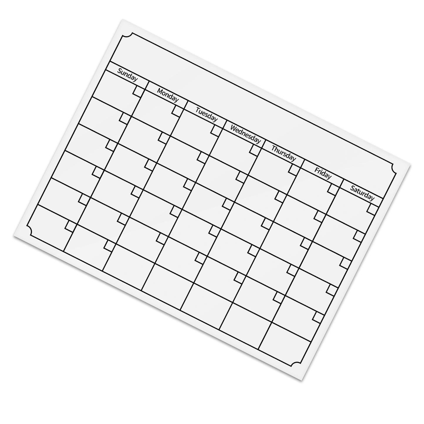 Monthly Magnetic Calendar for Refrigerator Sticker