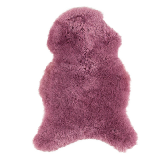 Schapenvacht IJslands | Donkerroze kort | 100 x 65cm