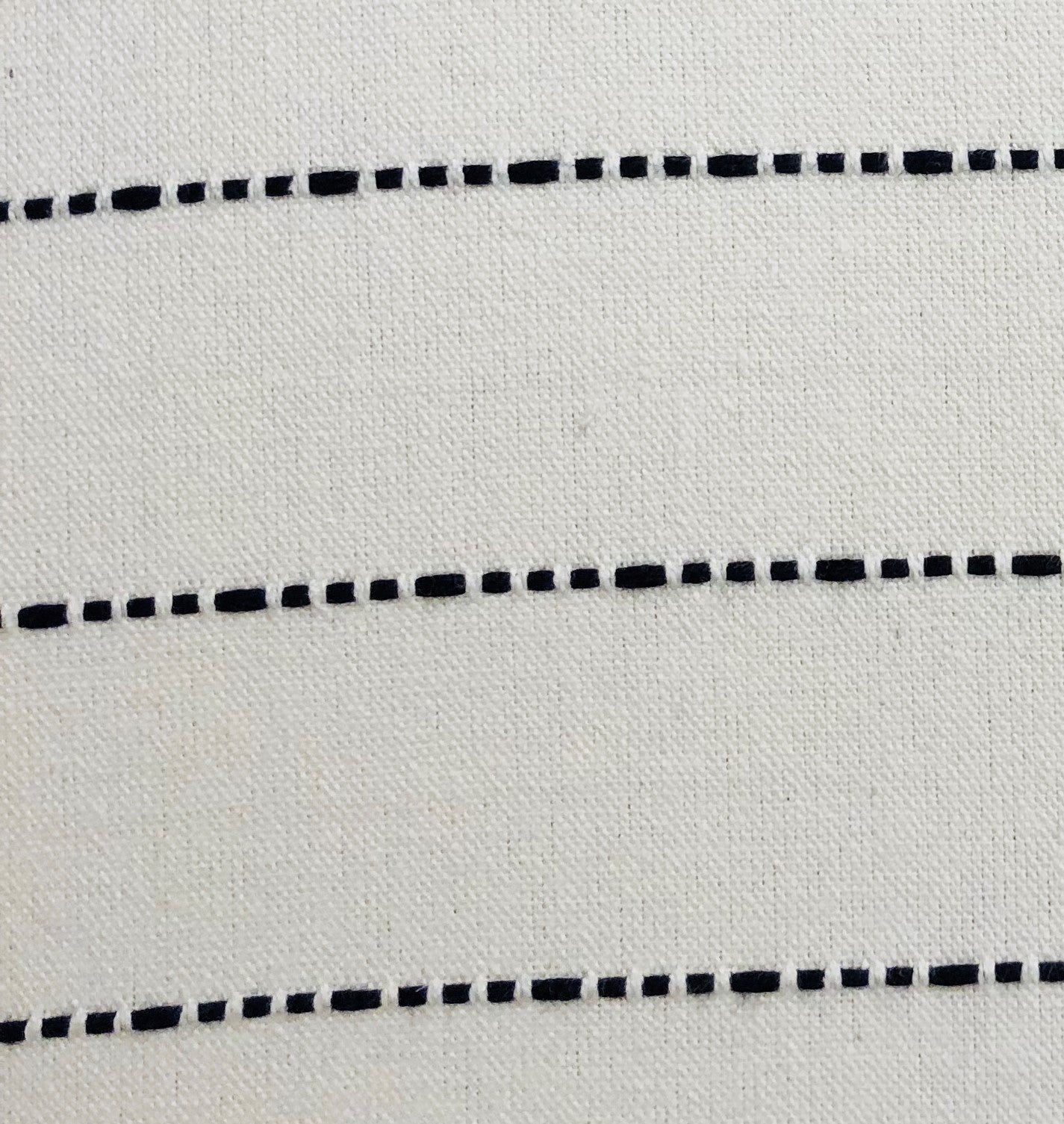 Interweave Vanilla Bean Luxury Throw Pillow in Black and White