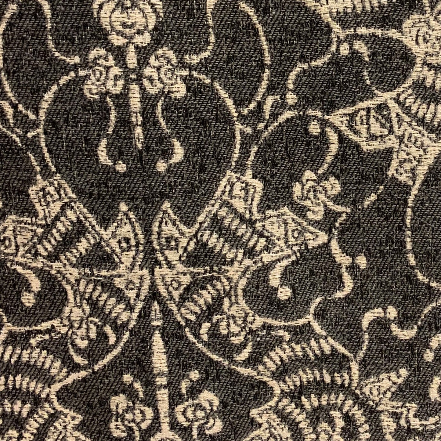 Adriel Bay Gray Black Chevron Luxury Outdoor/Indoor Throw Pillow