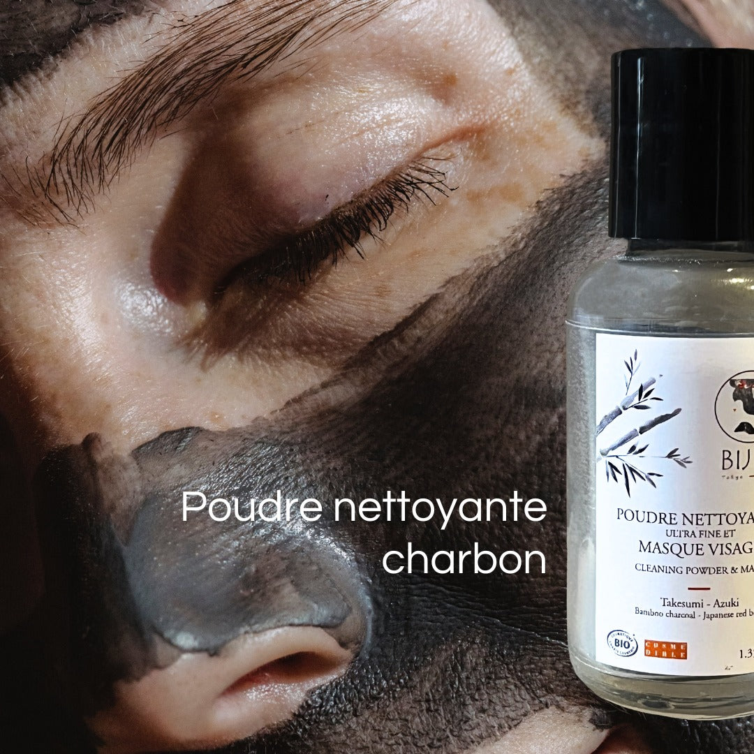 Poudre nettoyante et masque visage au charbon takesumi 2 en 1