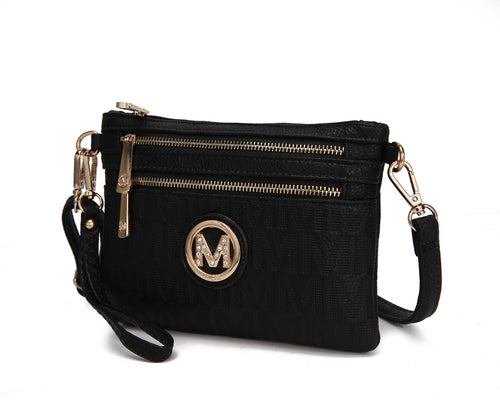 Roonie Milan “M” Signature Crossbody Wristlet