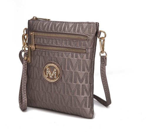 MKF Collection Andrea Milan M Signature Crossbody Bag by Mia K