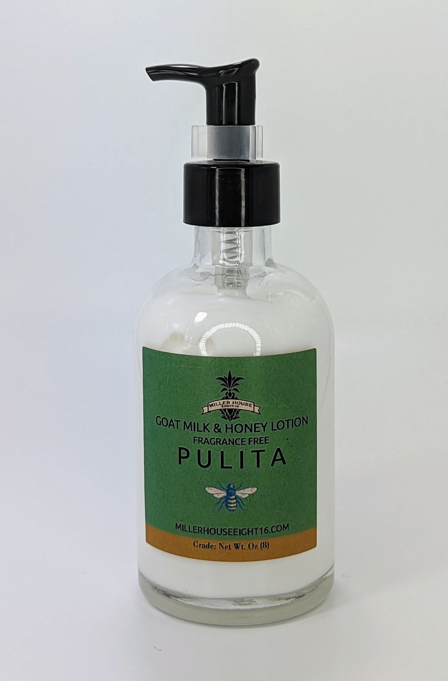 Pulita, Goat milk and honey lotion