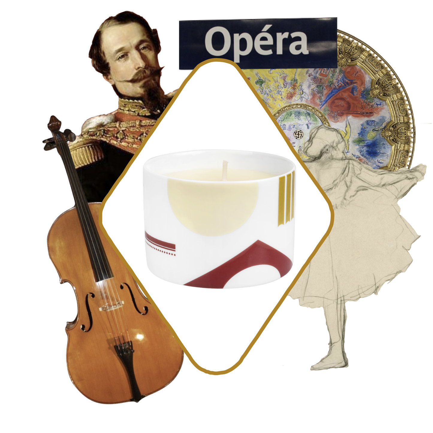 Bougie Parfumée Opéra - 130g