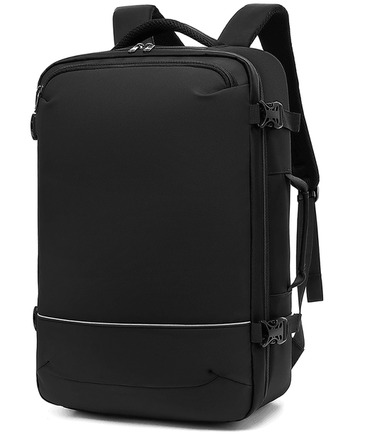 Premium black laptop travel backpack
