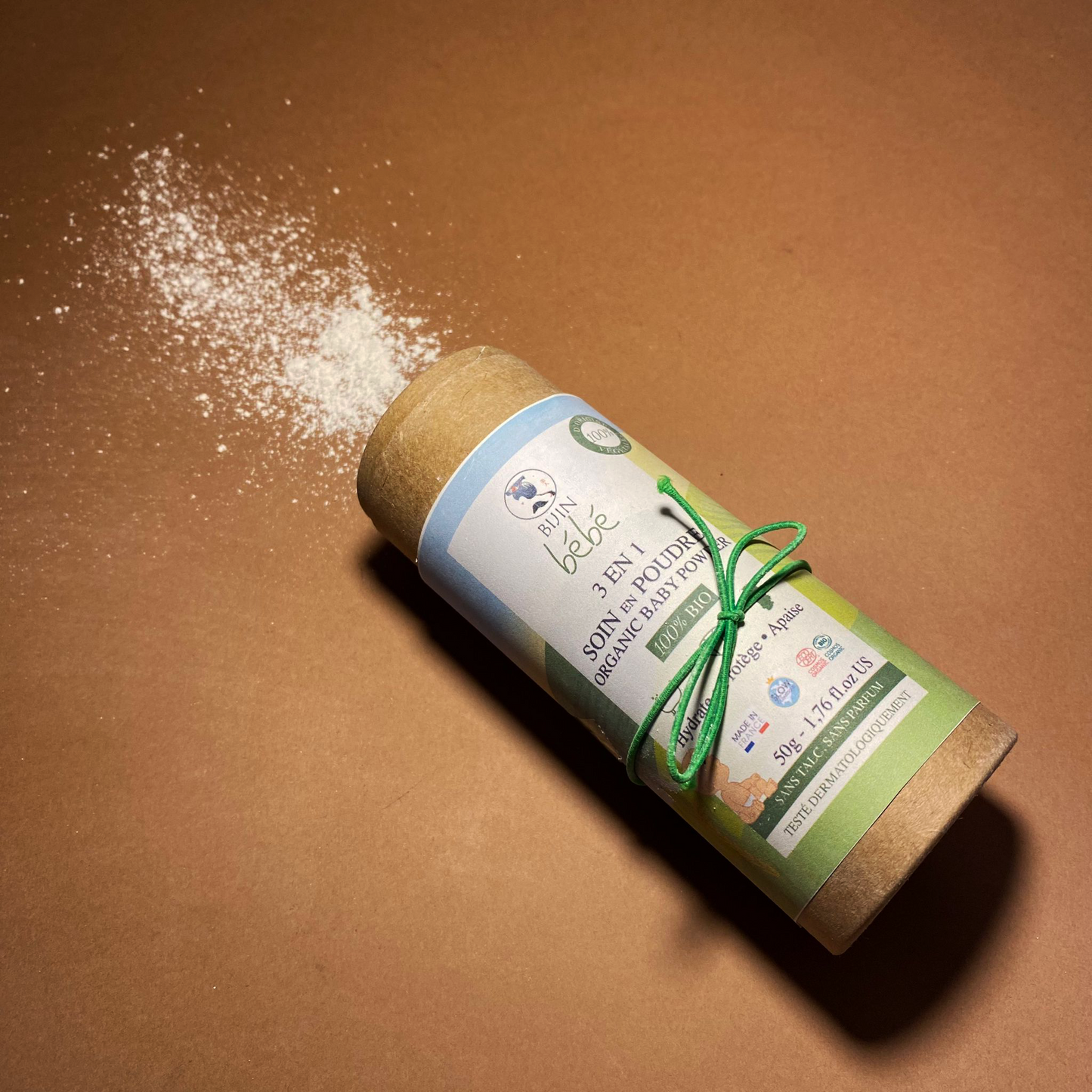 Poudre de soin bio 3 en 1 pour bébé