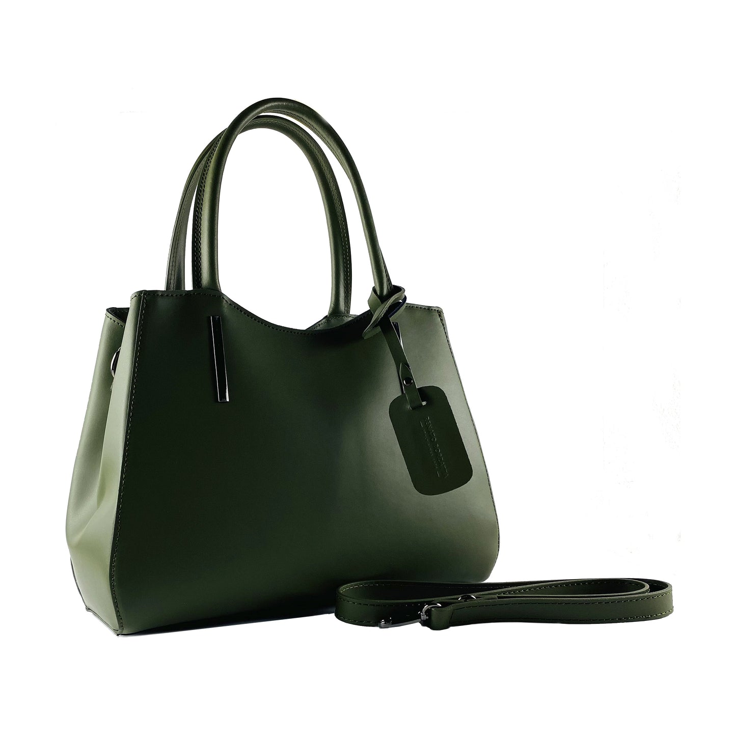 RB1004E | Borsa a Mano in Vera Pelle Made in Italy con Tracollina
