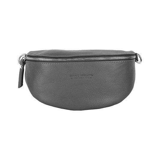 RB1015F | Marsupio con tracolla removibile in Vera Pelle Made in