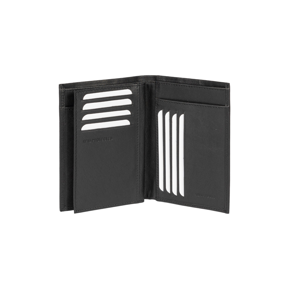 RB12016A | Porta Carte di Credito in Vera Pelle pieno fiore, con