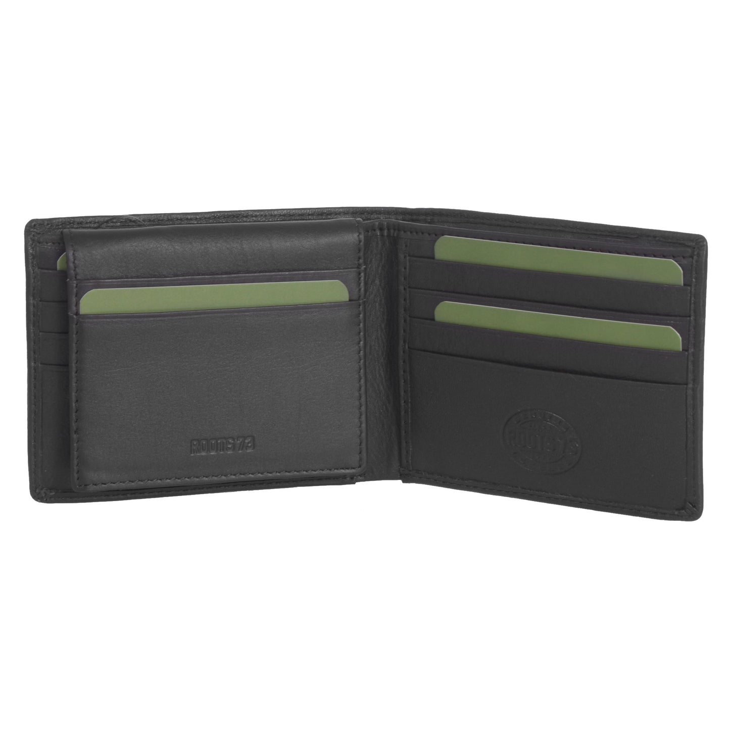 ROOTS (RP1254-R56) SLIMFOLD WALLET  W/ REMOVABLE ID