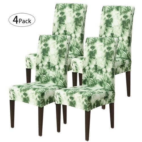 Removable Chair Covers Flower Printing Stretch