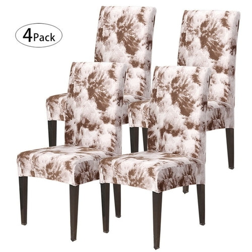 Removable Chair Covers Flower Printing Stretch