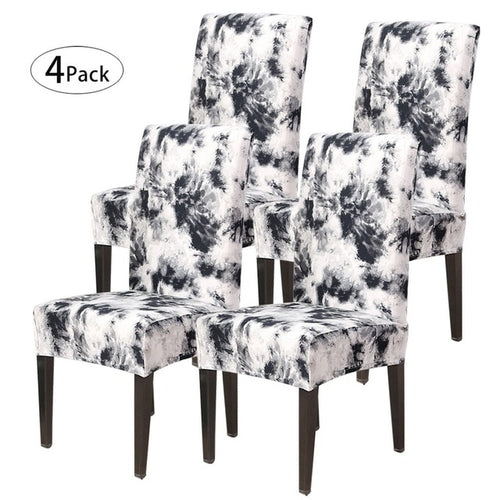 Removable Chair Covers Flower Printing Stretch