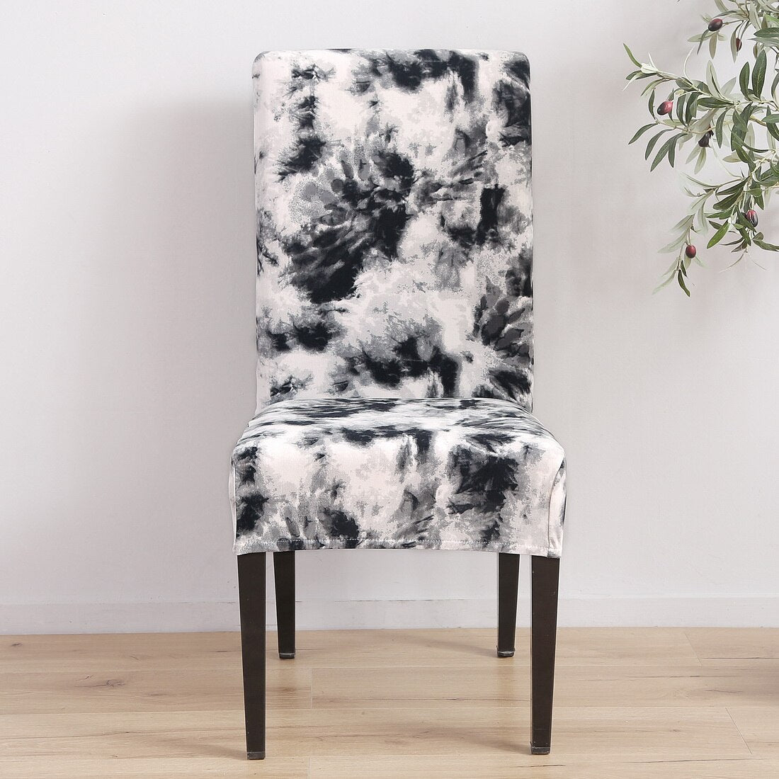 Removable Chair Covers Flower Printing Stretch