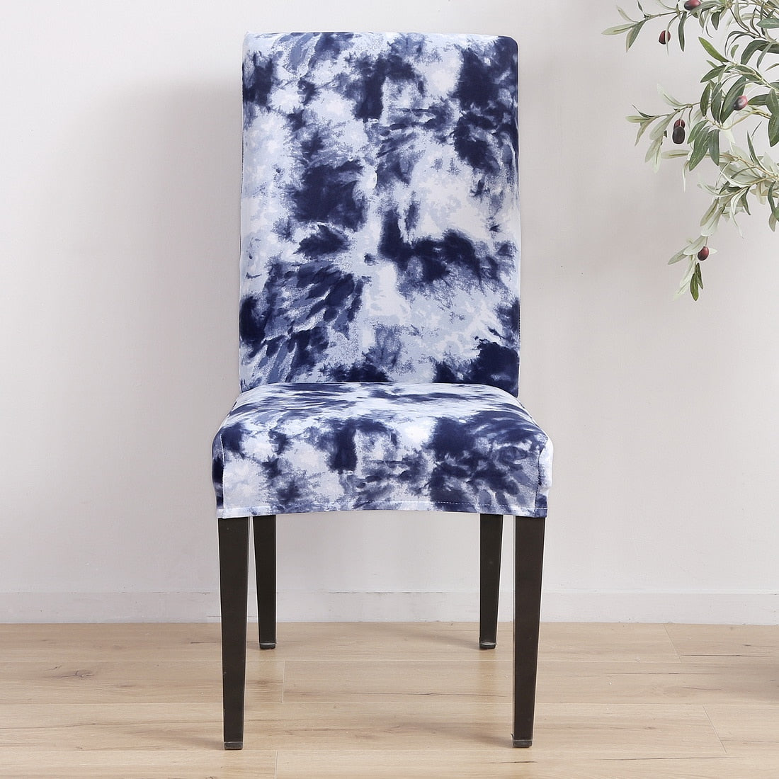 Removable Chair Covers Flower Printing Stretch