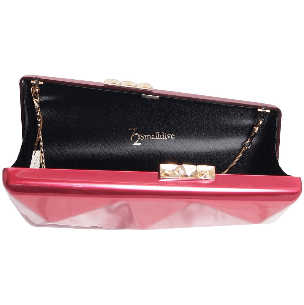 Minaudiére in Metallic Red