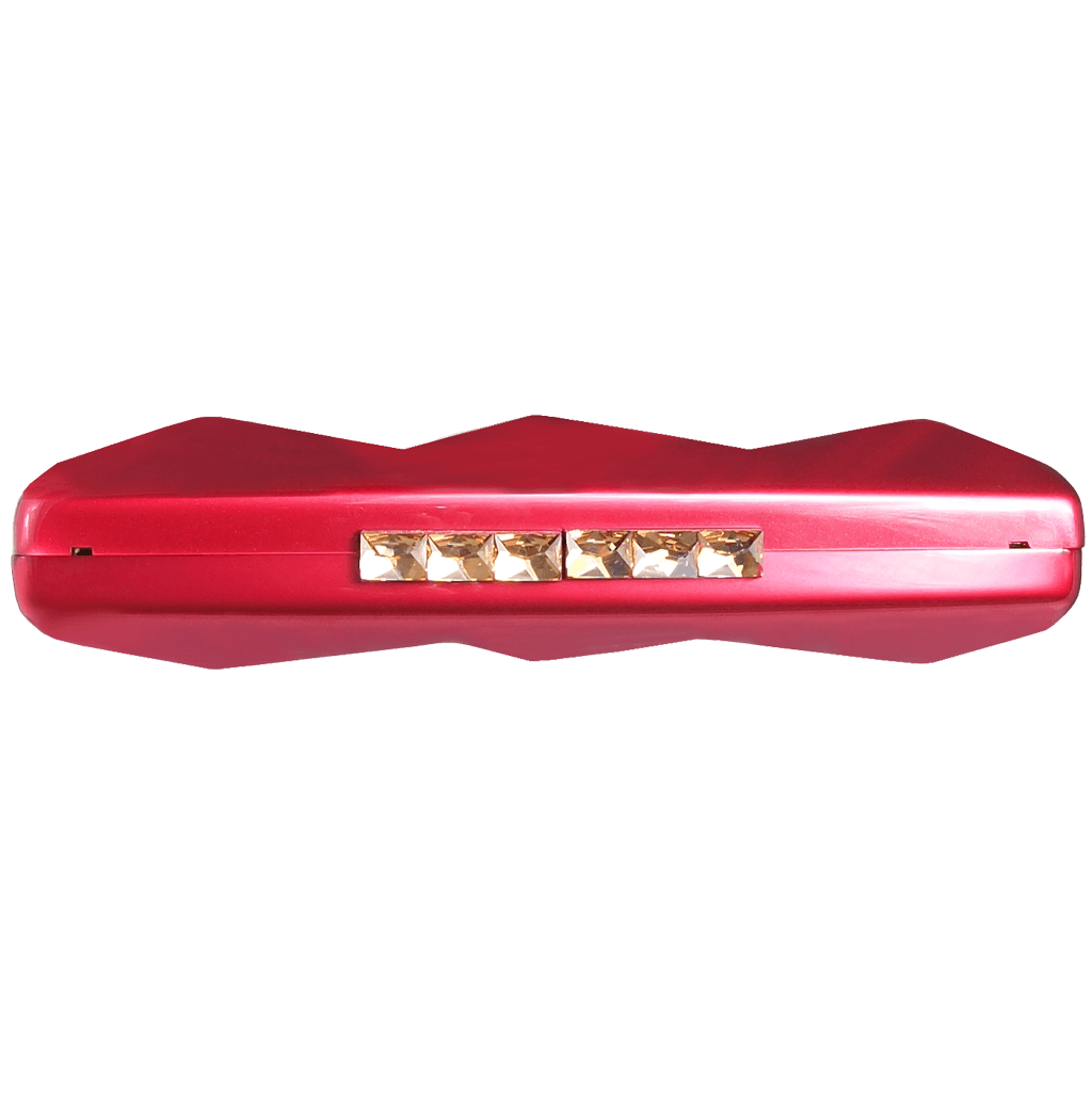 Minaudiére in Metallic Red