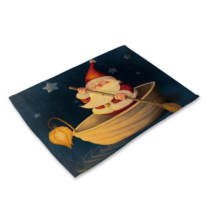 Santa Claus Table Mat Christmas Decoration for
