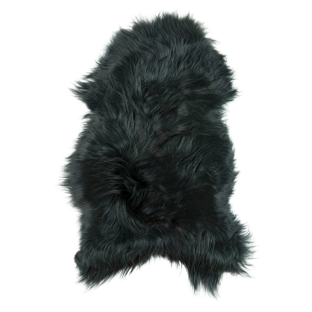 Schapenvacht IJslands | Donkergroen | 100 x 65cm