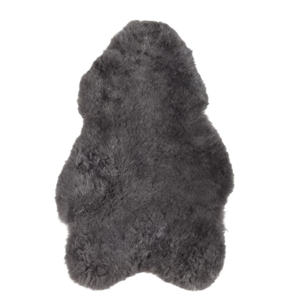 Schapenvacht IJslands | Grijs kort | 100 x 65cm