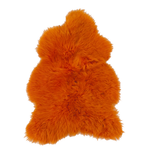 Schapenvacht | Oranje | 100 x 65 cm