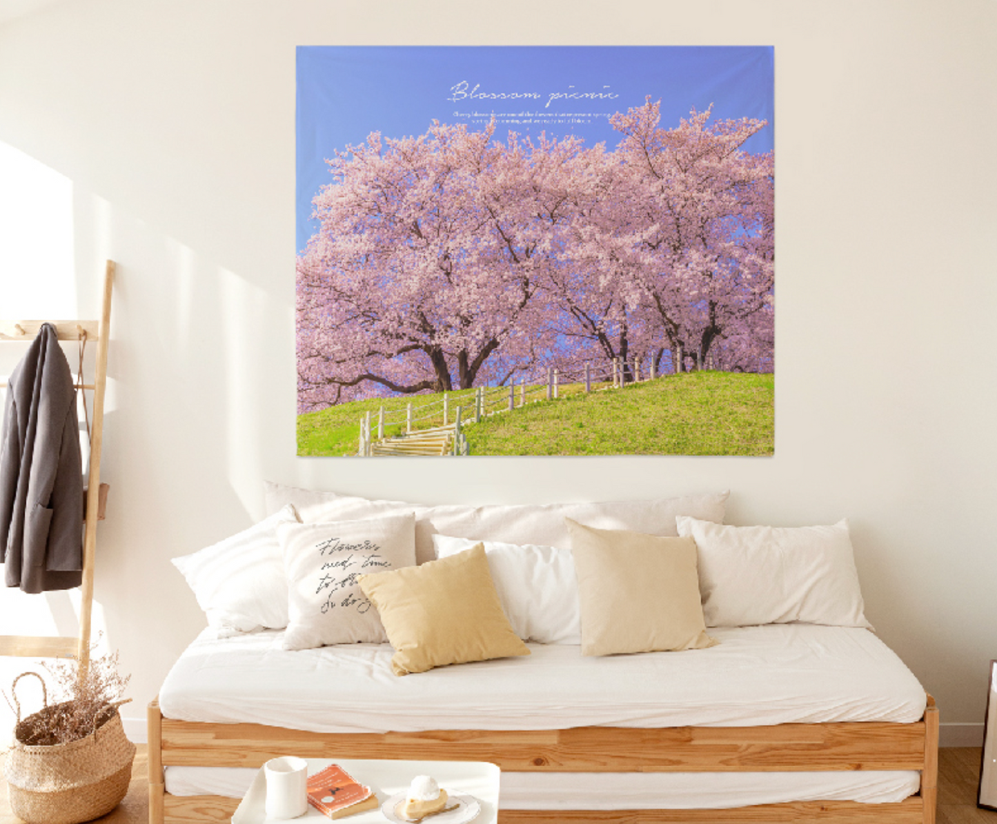 Blossom Picnic 150cm x 130cm