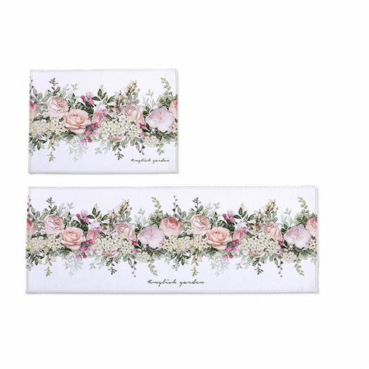 Flower Garden (Floor mat + Kitchen mat)