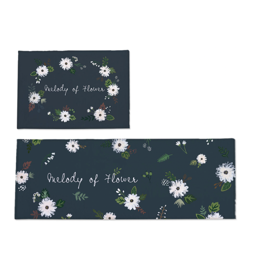 Melody Flower (Floor mat + Kitchen mat)
