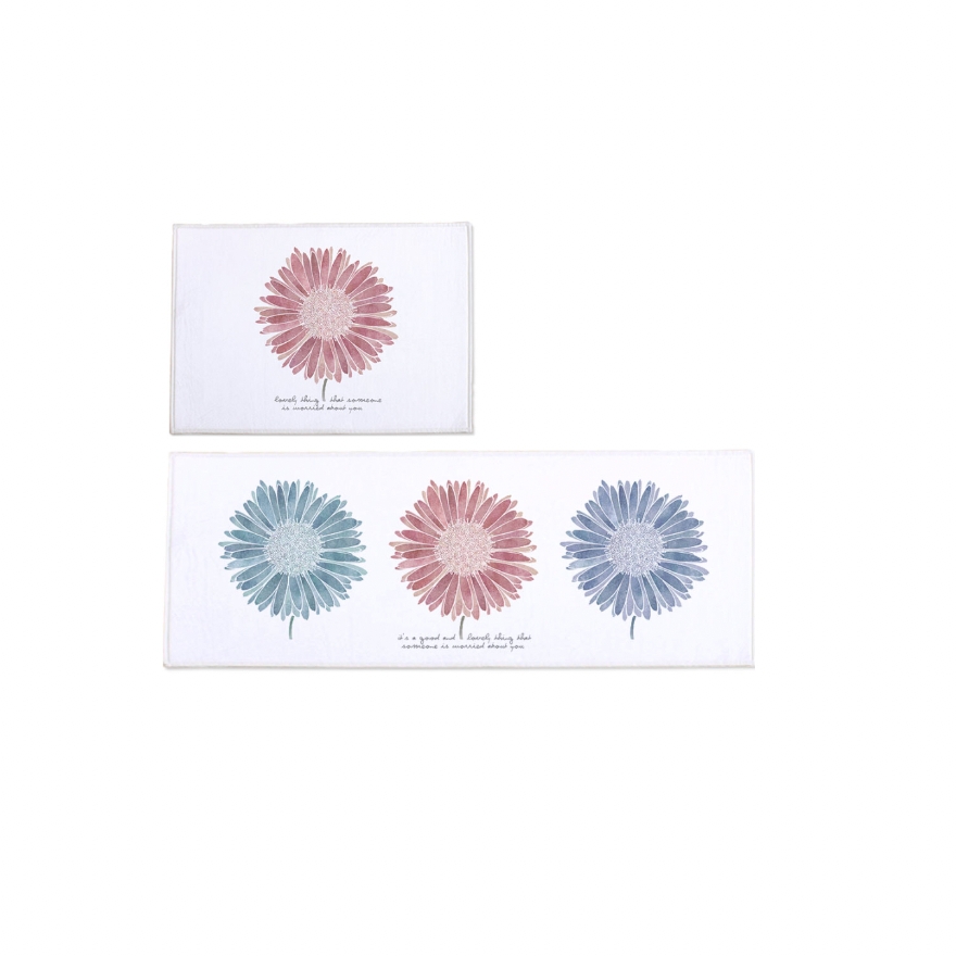 Lovely Daisy (Floor mat + Kitchen mat)