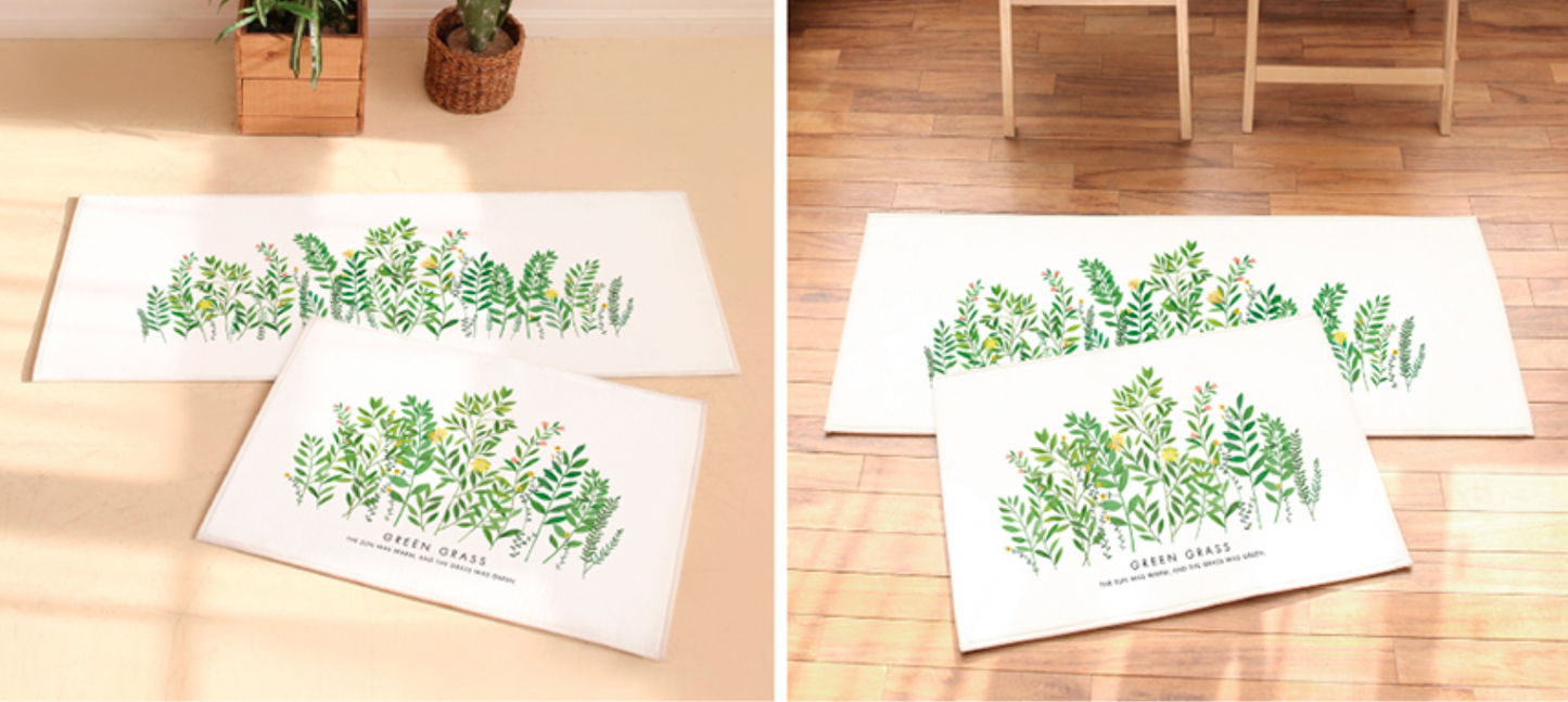 Green Grass (Floor mat + Kitchen mat)