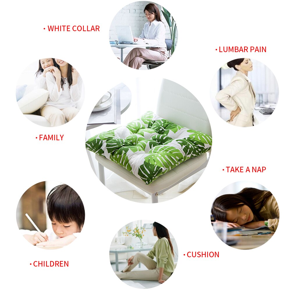 Seat Chiar Cushion Printed Office Bar Chair Back