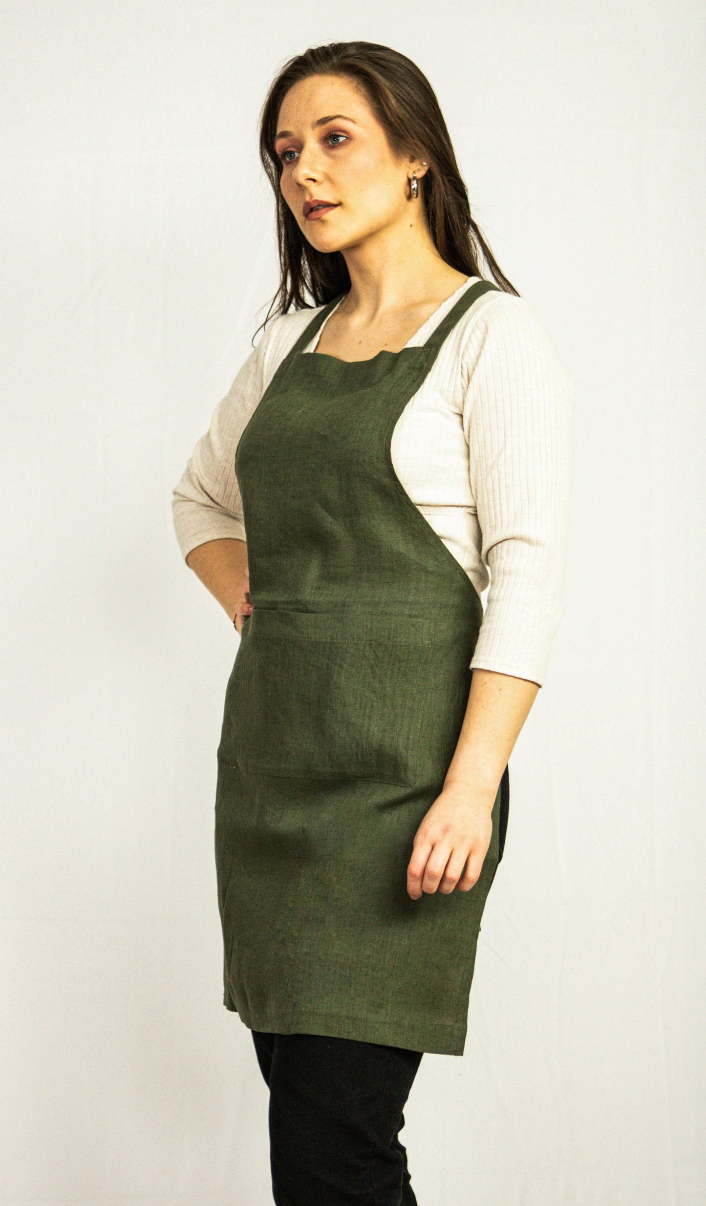 Natural Light  linen apron
