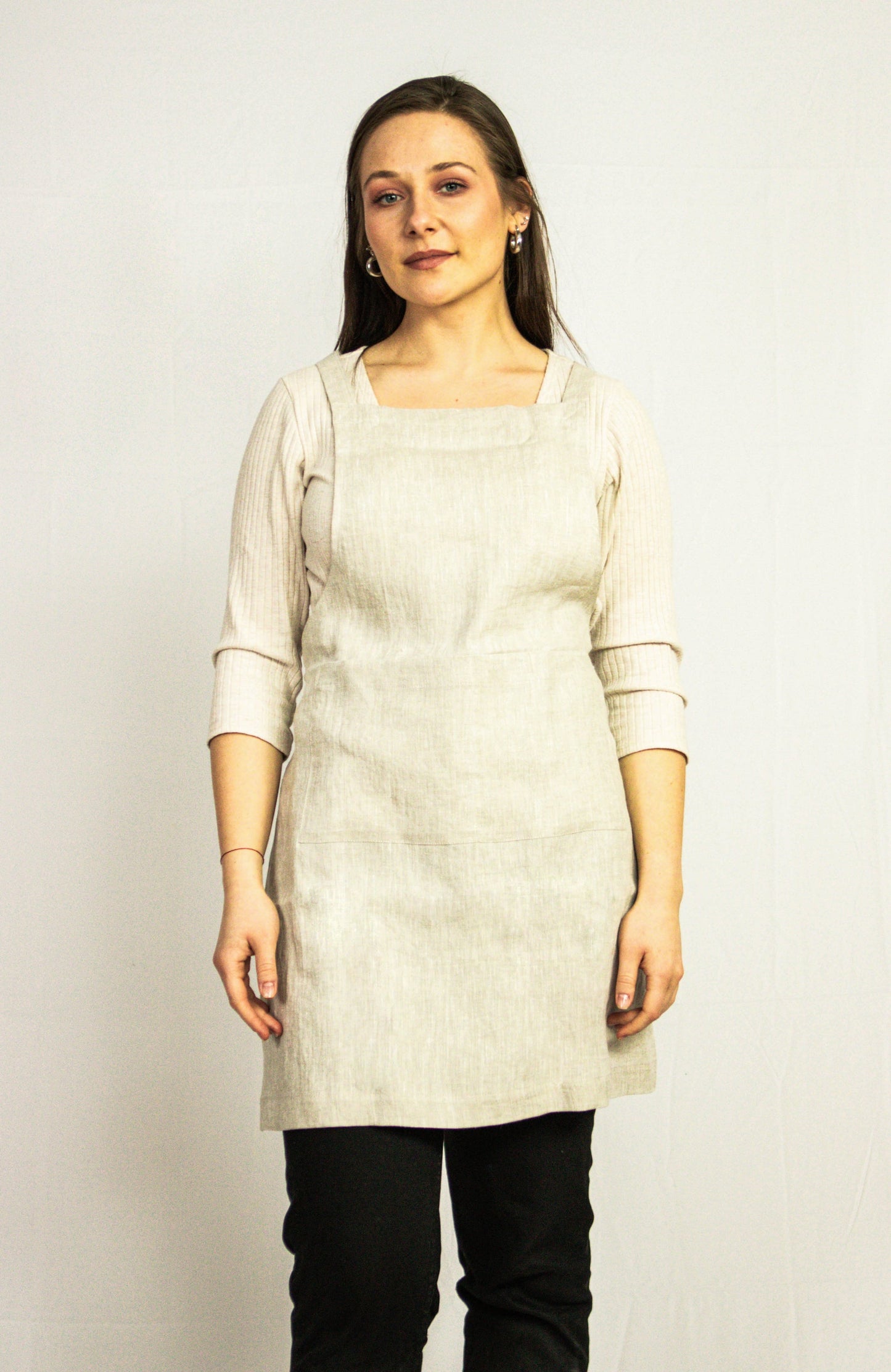 Natural Light  linen apron
