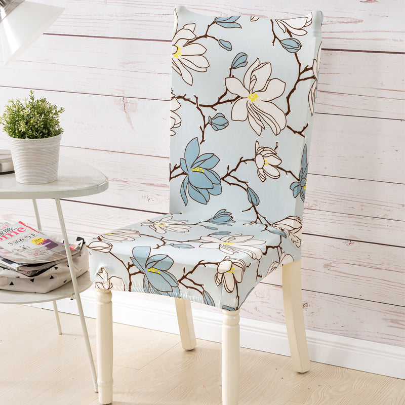 Spandex Elastic Printing Dining Chair Slipcover