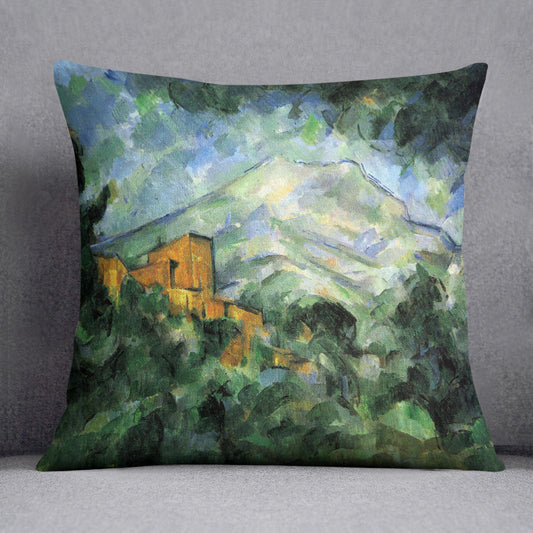 St. Victoire and Chateau Noir by Cezanne Cushion