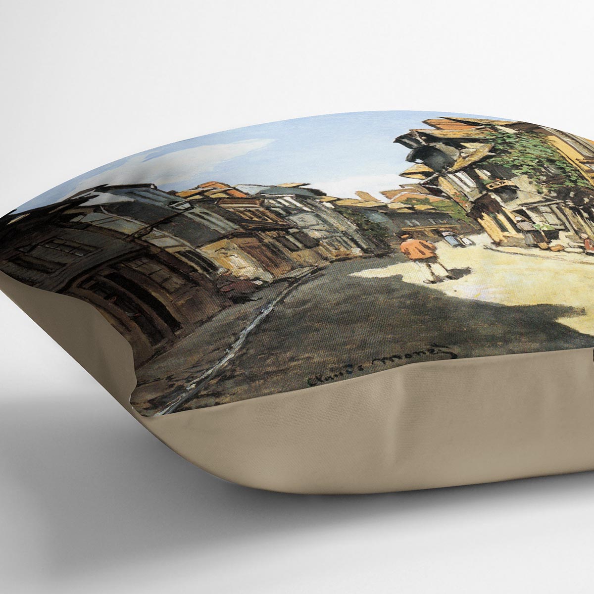 Street of Bavolle by Monet Cushion