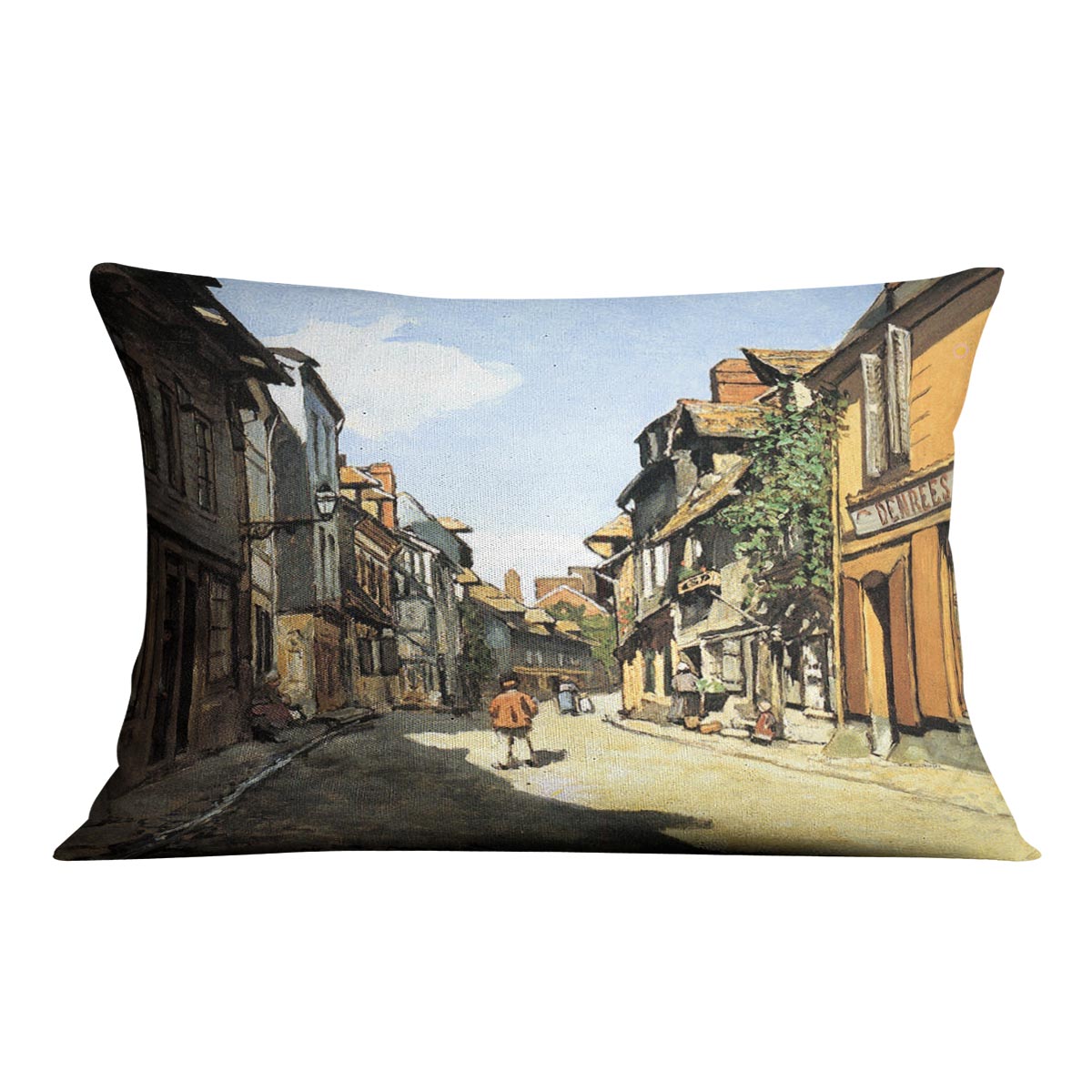 Street of Bavolle by Monet Cushion
