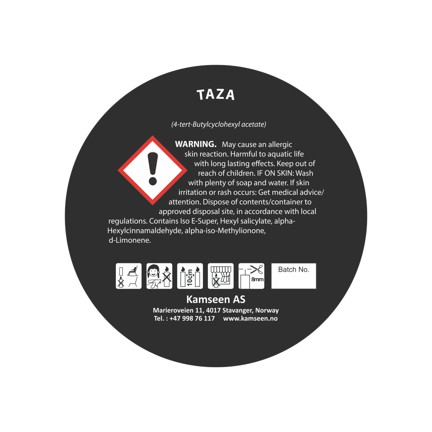 DUFTLYS TAZA- Fresh Linen - Galbanum, Appelsinblomst og Rav