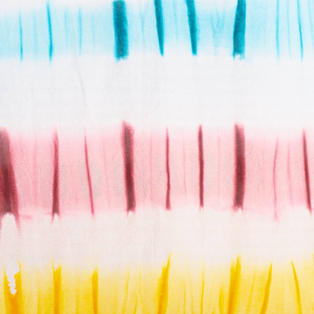 Tie Dye Beach Towel Stripe with Recycled Gift Box, Purple, Blue