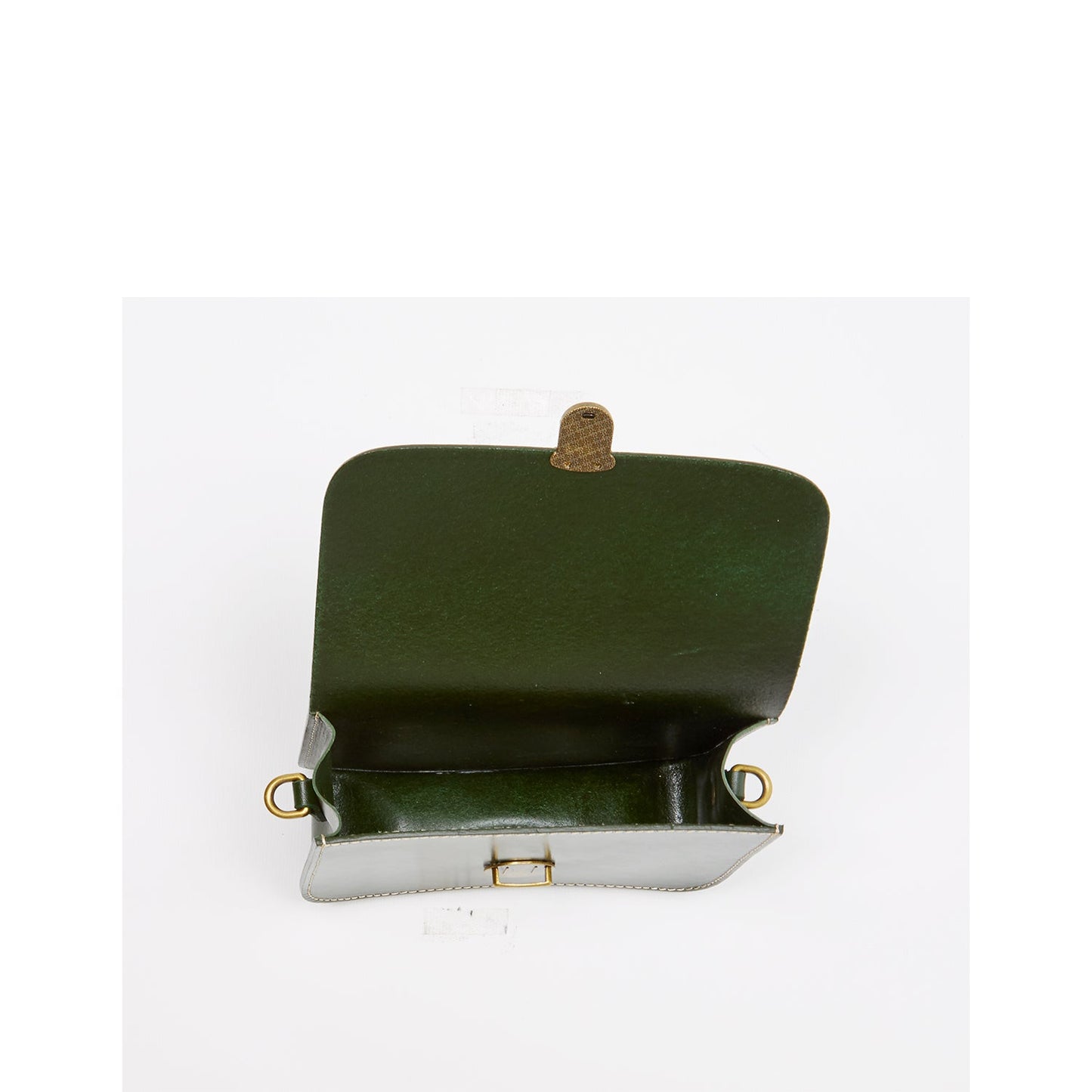 Nanah Dark Green Leather  Crossbody Bag
