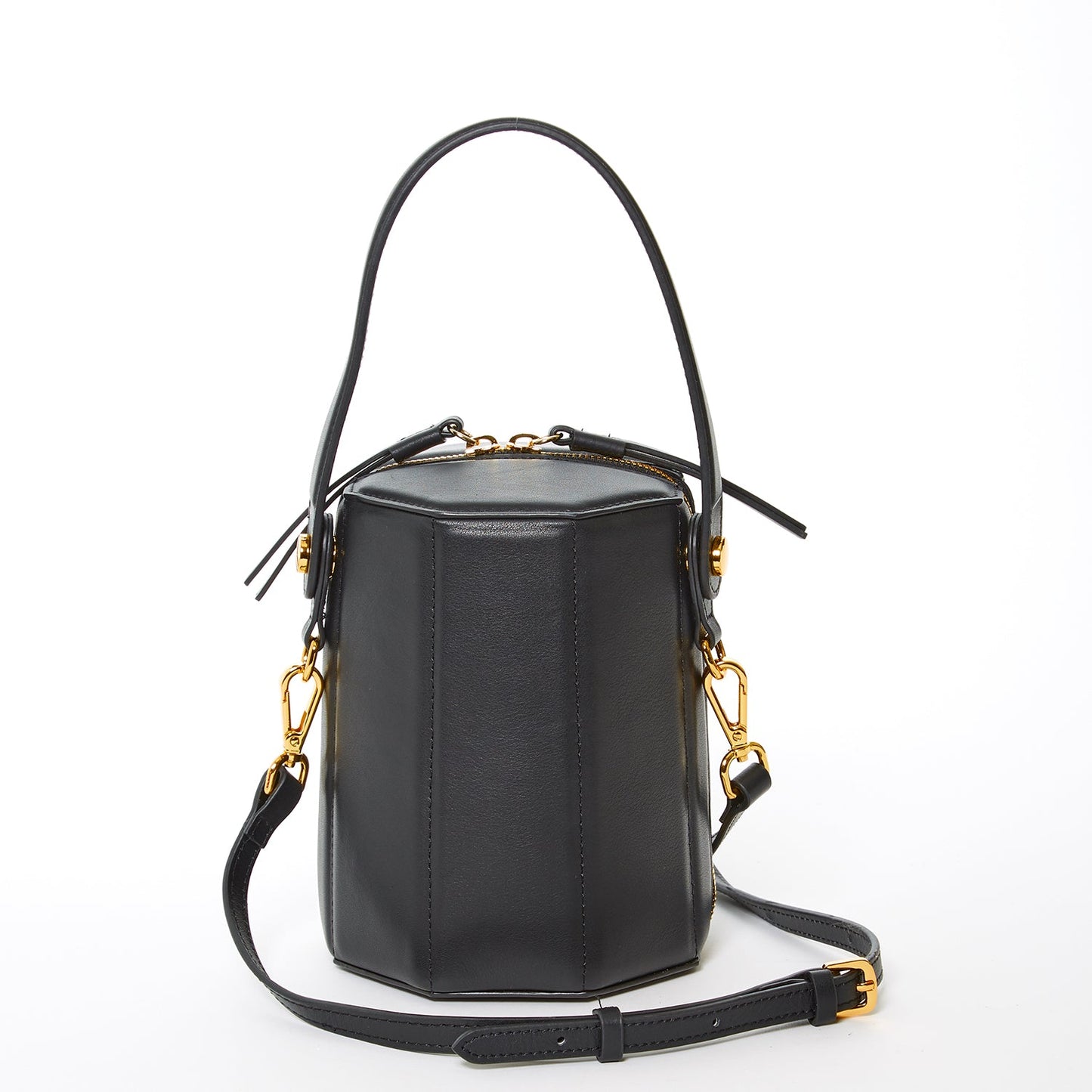 SUSU Black Purse Leather Bucket Bag Small Crossbody Purse Women's