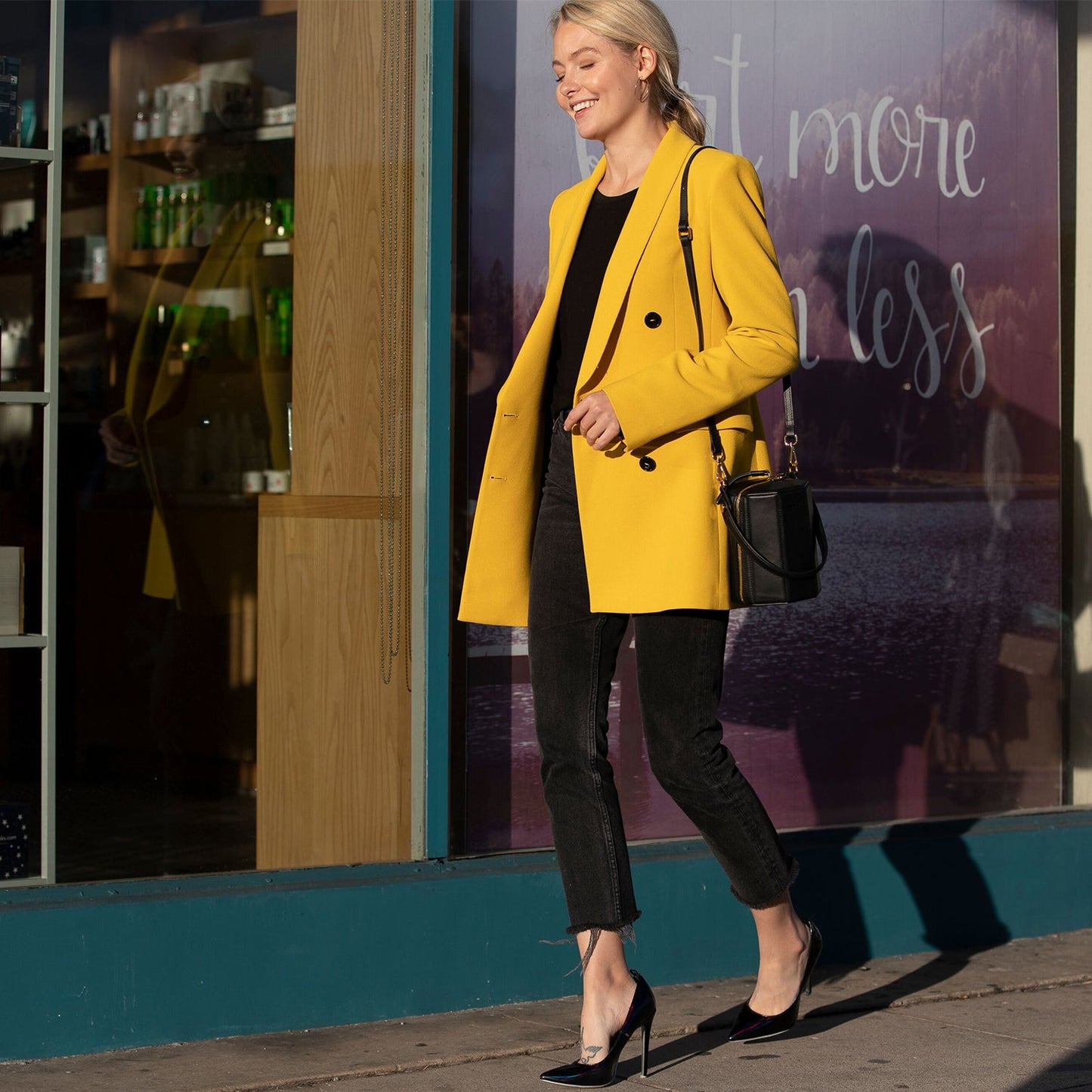 SUSU Black Purse Leather Bucket Bag Small Crossbody Purse Women's