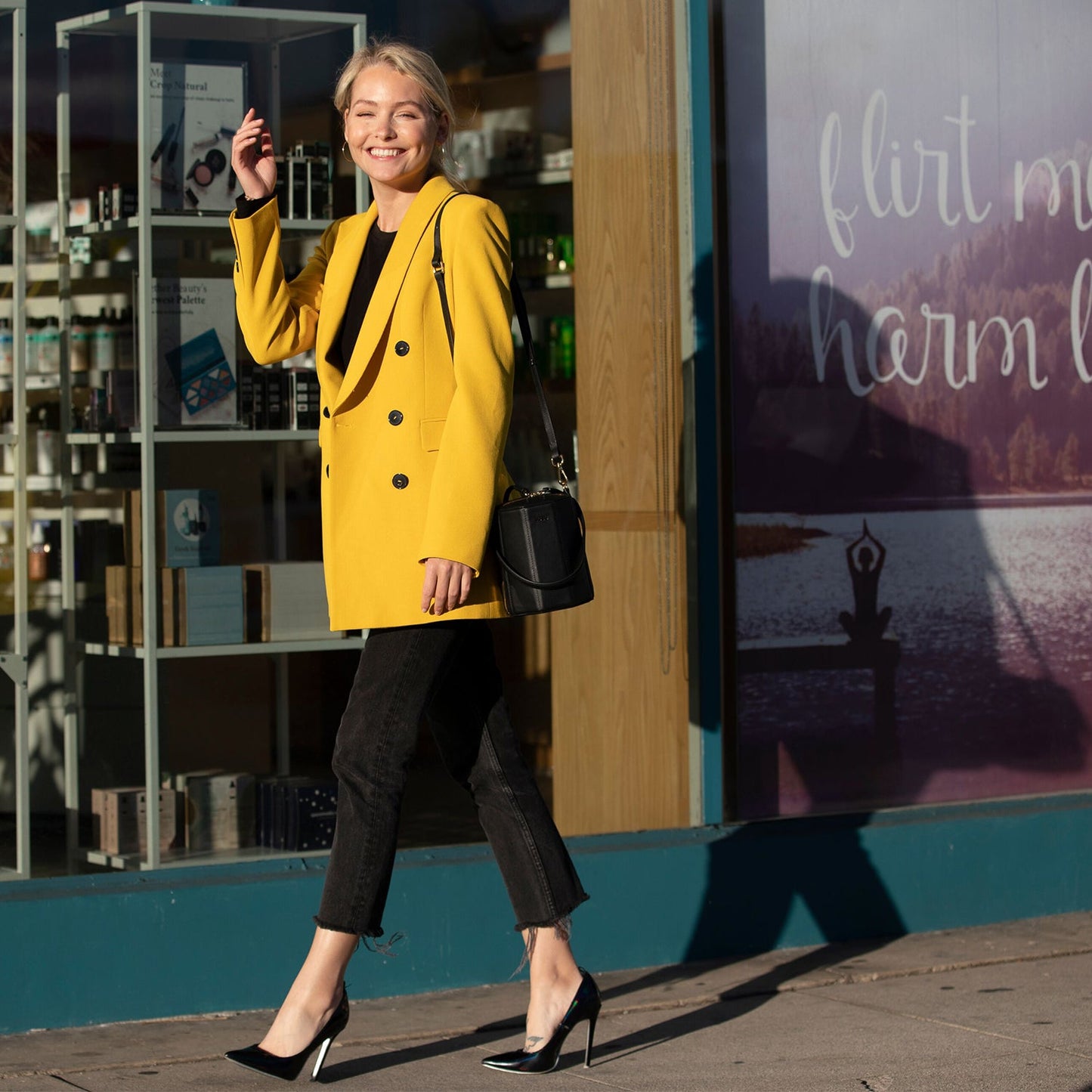 SUSU Black Purse Leather Bucket Bag Small Crossbody Purse Women's